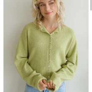Piper Cardigan in Lemongrass